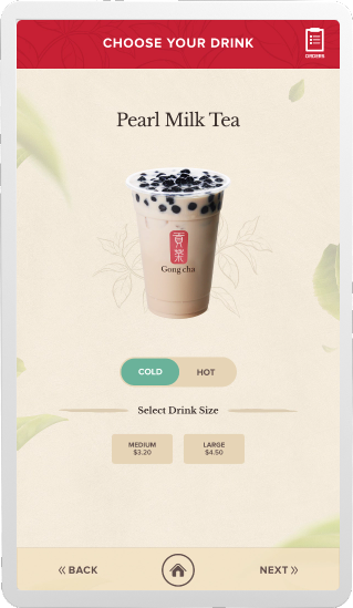 Gong Cha pearl milk tea page