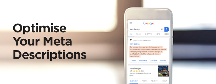 optimise your meta descriptions