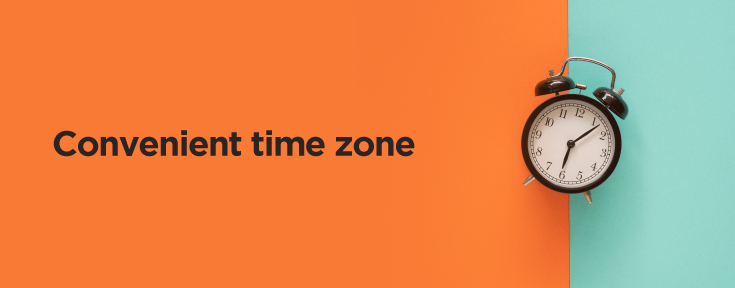 Convenient time zone