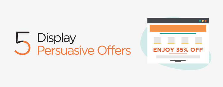 Provide persuasive offers on the landing page