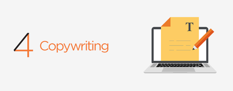 Signed up with professional copywriting service