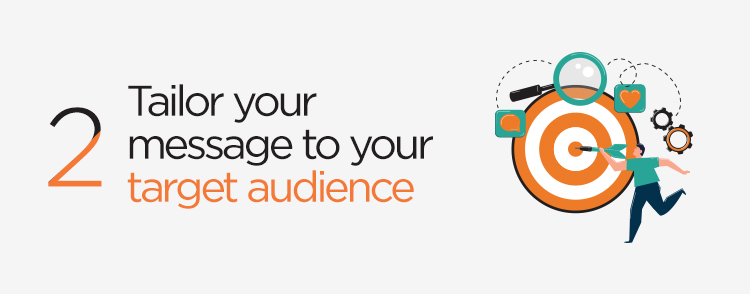 Tailor your message to your target audience - Effective Direct Mail Marketing Strategy
