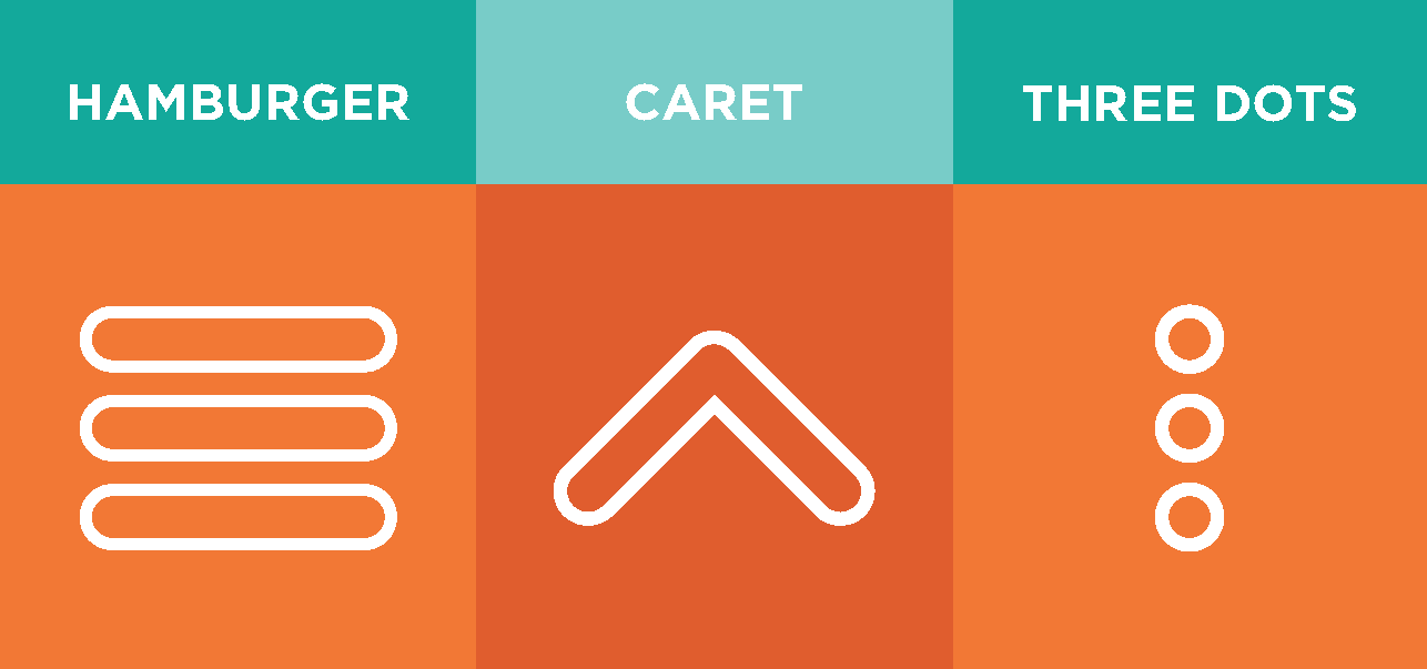 Simple toggle menu button examples